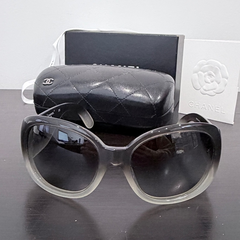 Chanel Black Gray Gradient Women's Sunglasses